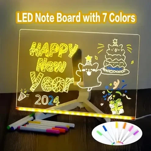 3D Magic Drawing Pad LED Light Colorful Space Dimming Led Drawing Copy Pad Board Children's Toy Painting Educational Toy - 4