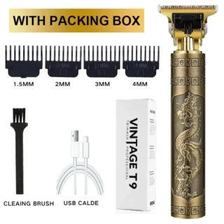 Vintage T9 Hair Cutting Machine Hair Trimmer Electric Hair Clippers Shaver Beard Trimmer Men Hair Cutting T Style Machine Rechargeable Hair Trimmer - Trimmer