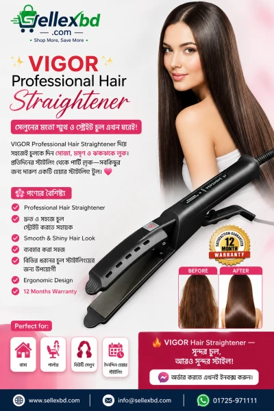 VIGOR Professional Hair Straightener